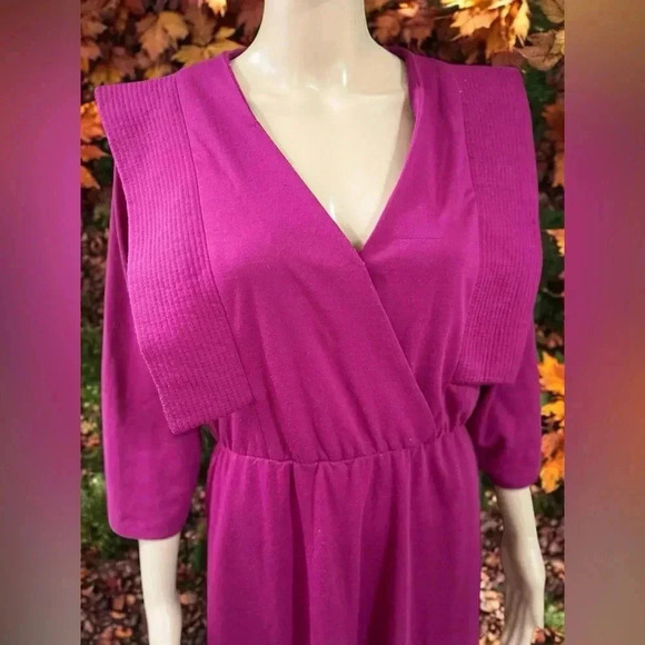 VTG 1970’s Patti Greene Debbie Harry disco dancing queen cotton dress-L - Picture 4 of 9